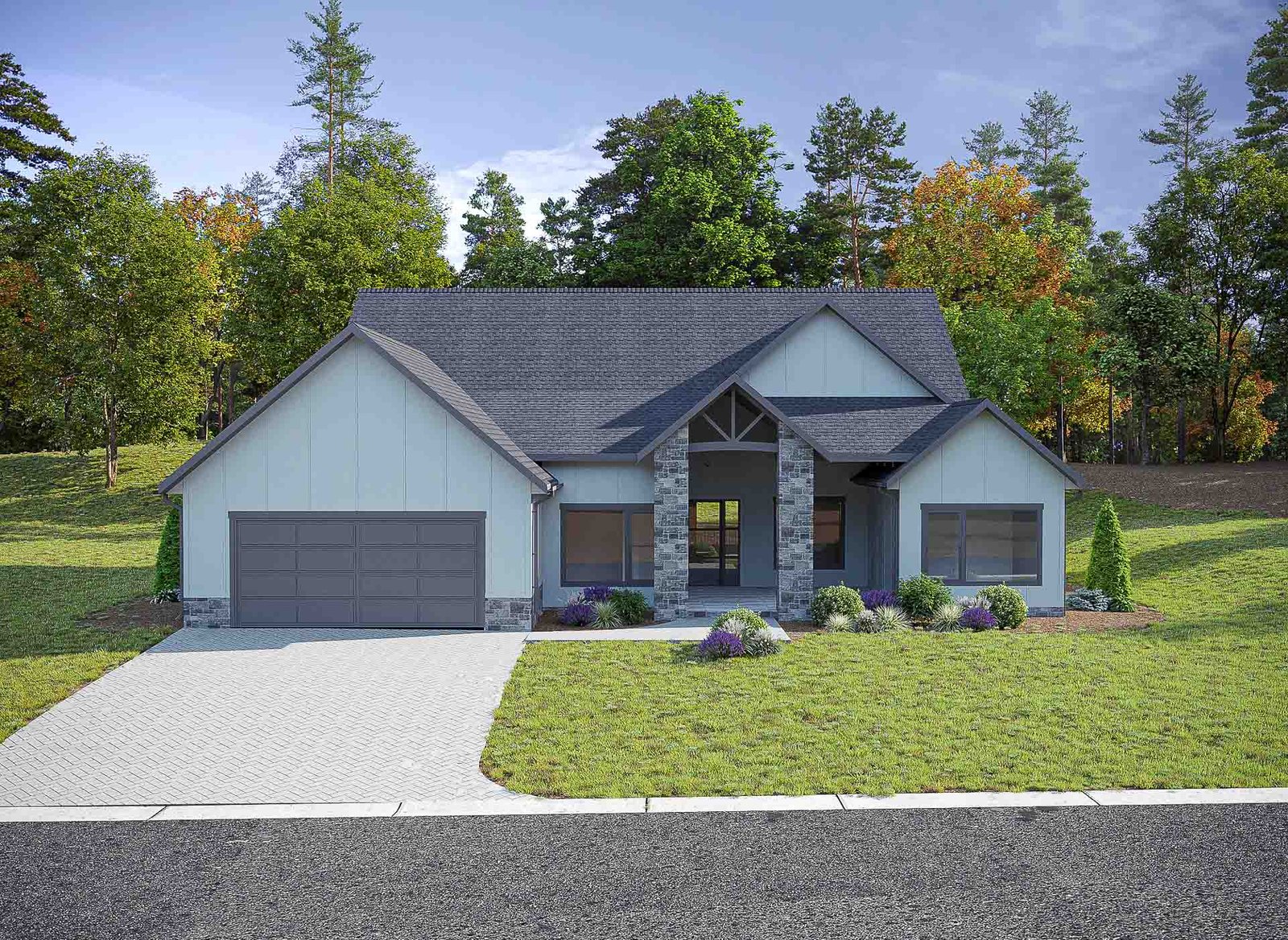 423 Big Hill Dr, Arden NC | Own a brand new wooded Residence with